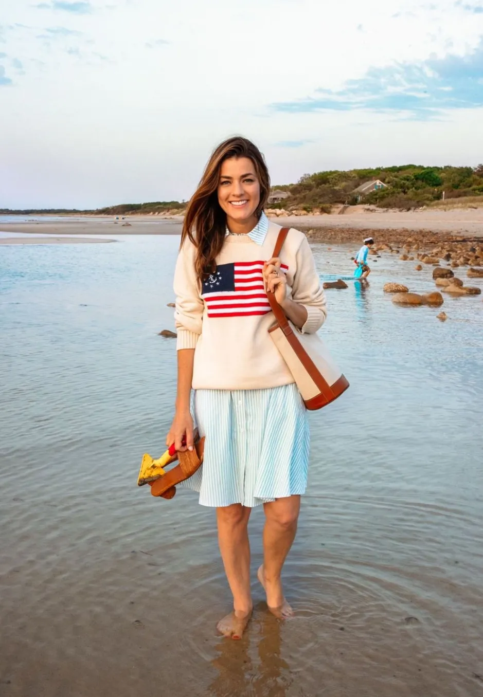 Sweaters^Kiel James Patrick American Yacht Sweater- Cream