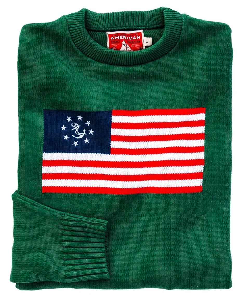 Sweaters^Kiel James Patrick American Yacht Sweater- Green