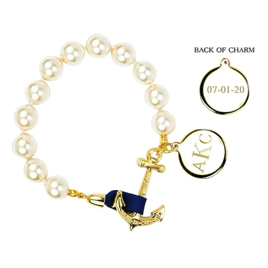 Wedding Gifts For Her^Kiel James Patrick Anchor Atlantic Monogram Wedding Bracelet