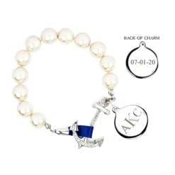 Wedding Gifts For Her^Kiel James Patrick Anchor Atlantic Monogram Wedding Bracelet