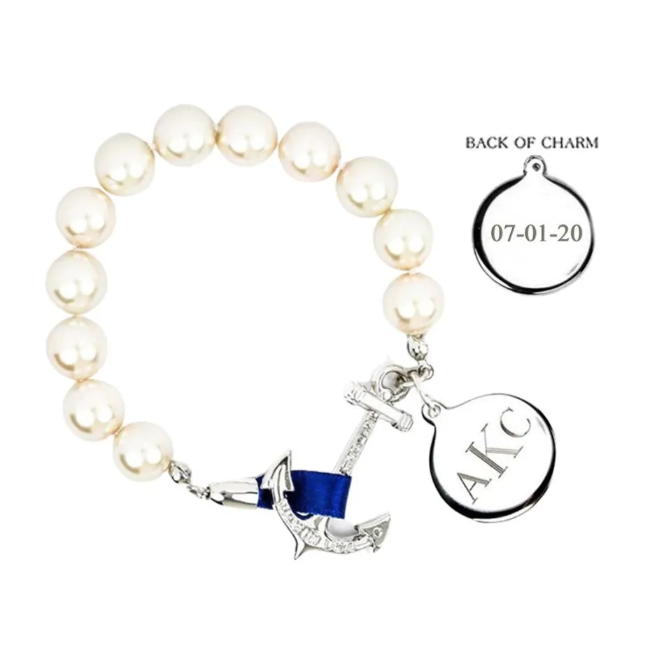 Wedding Gifts For Her^Kiel James Patrick Anchor Atlantic Monogram Wedding Bracelet
