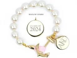 Class Of 2024^Kiel James Patrick Atlantic Pearl Monogram Bracelet--Class Of 2024