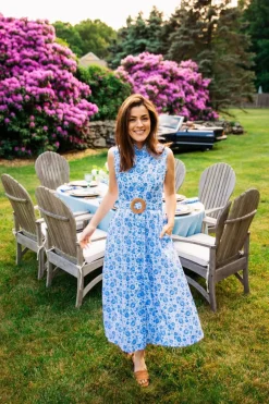 Dresses^Kiel James Patrick Azure Blossom Shirt Dress