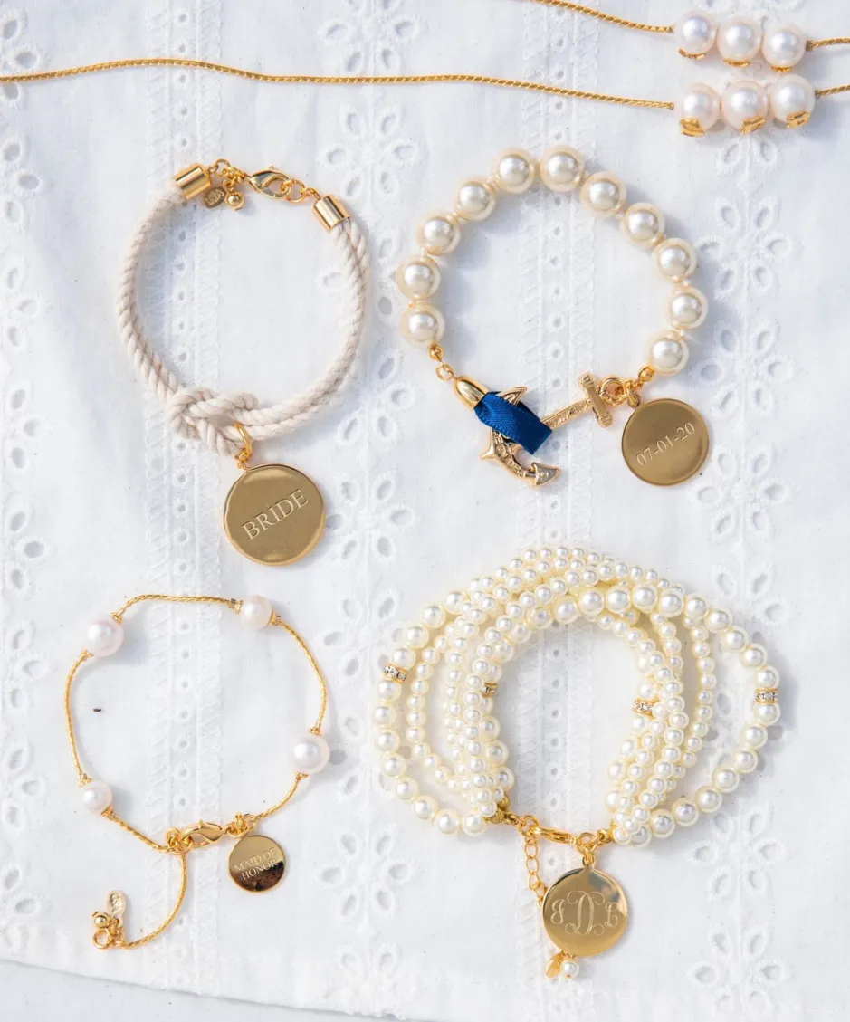 Wedding Gifts For Her^Kiel James Patrick Calypso Sea Monogram Wedding Bracelet