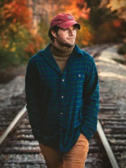 Shirts^Kiel James Patrick Grandad'S Plaid Flannel Shirt - Men'S