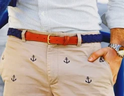 Men'S^Kiel James Patrick Hortock'S Compass Rose Belt