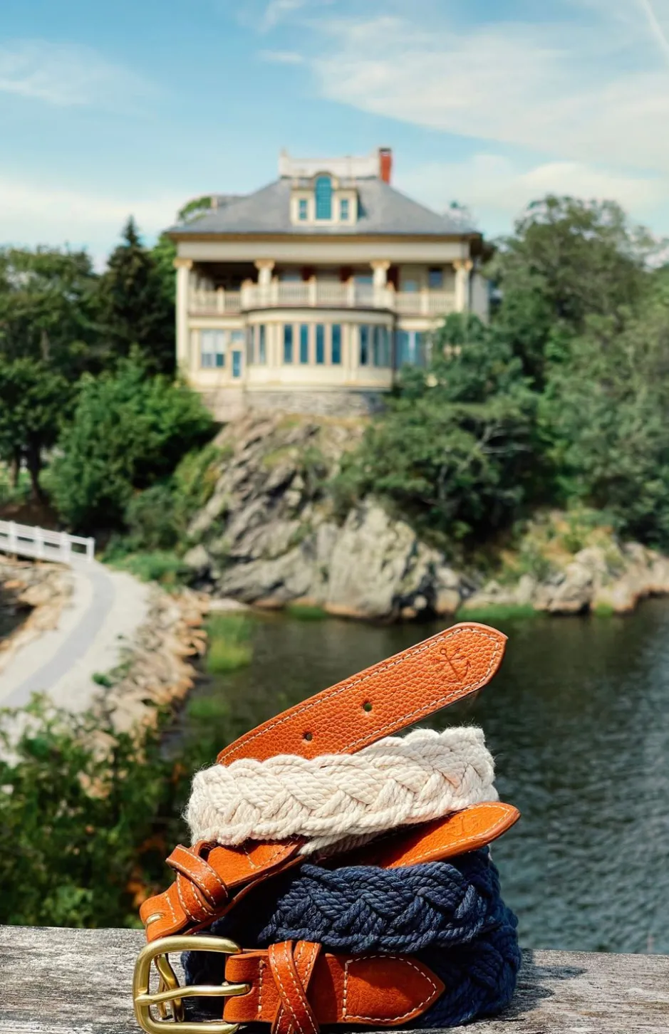 Men'S^Kiel James Patrick Hortock'S Compass Rose Belt