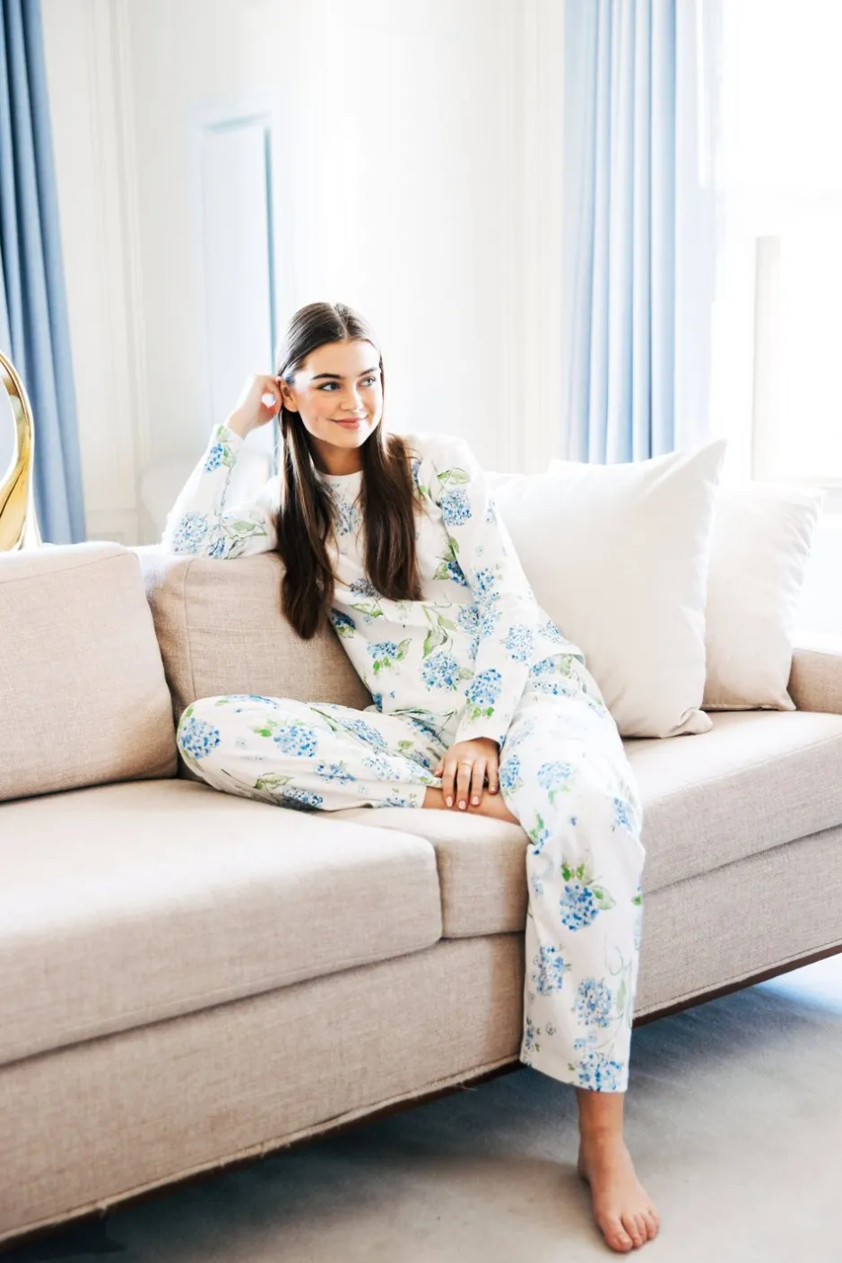 Pajamas^Kiel James Patrick Hydrangea Bloom Pajama Set