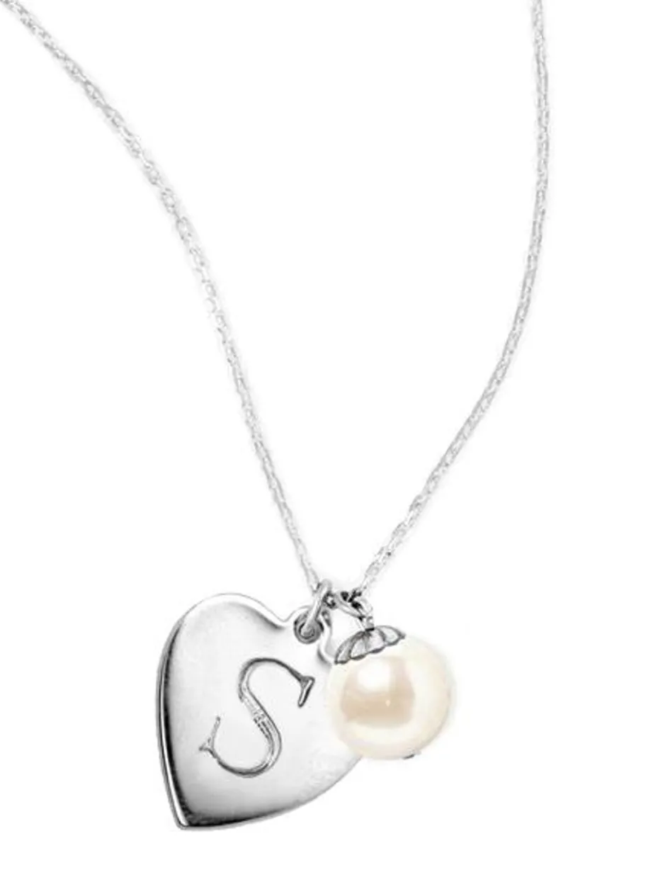Monogrammed Jewelry^Kiel James Patrick I Heart Pearls Silver