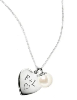 Necklaces^Kiel James Patrick I Heart Pearls Silver