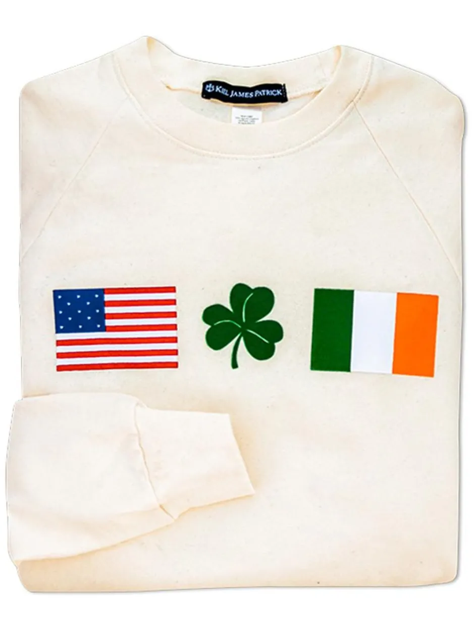 Sweatshirts^Kiel James Patrick Irish American Sweatshirt - Cream