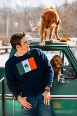 Sweaters^Kiel James Patrick Irish Shamrock Flag Sweater