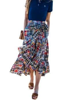 Skirts^Kiel James Patrick Jacqueline Patchwork Madras Skirt