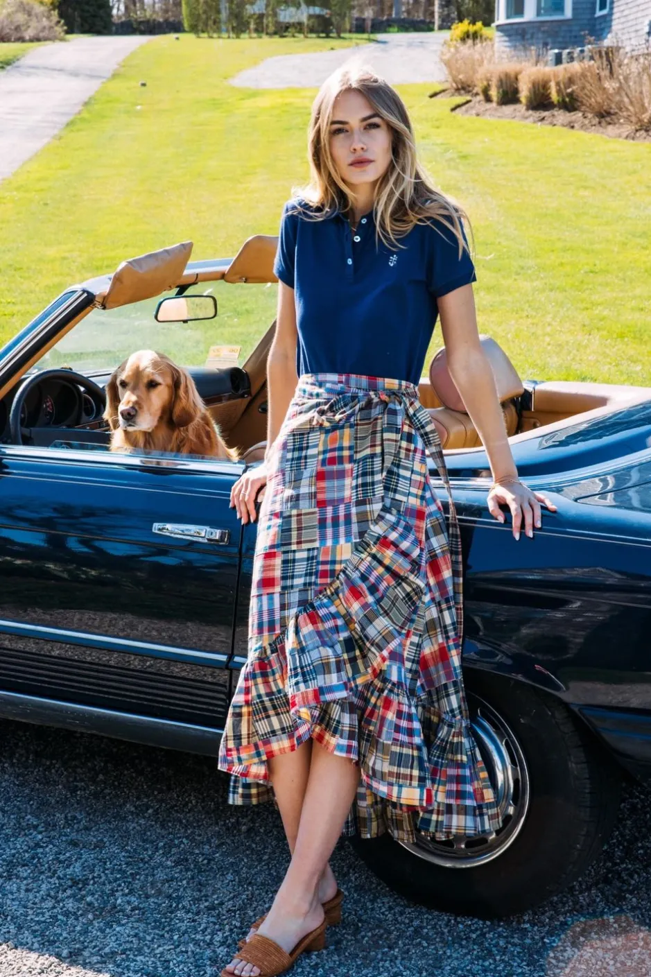 Skirts^Kiel James Patrick Jacqueline Patchwork Madras Skirt