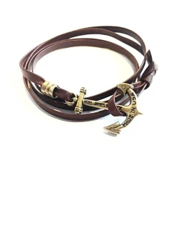 Leather Bracelets^Kiel James Patrick Mahogany Plank