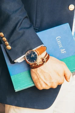 Leather Bracelets^Kiel James Patrick Mahogany Plank