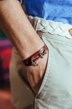 Leather Bracelets^Kiel James Patrick Mahogany Plank