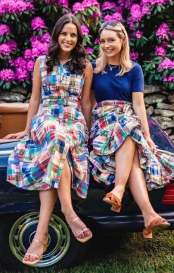 Skirts^Kiel James Patrick Montauk Patchwork Madras Skirt