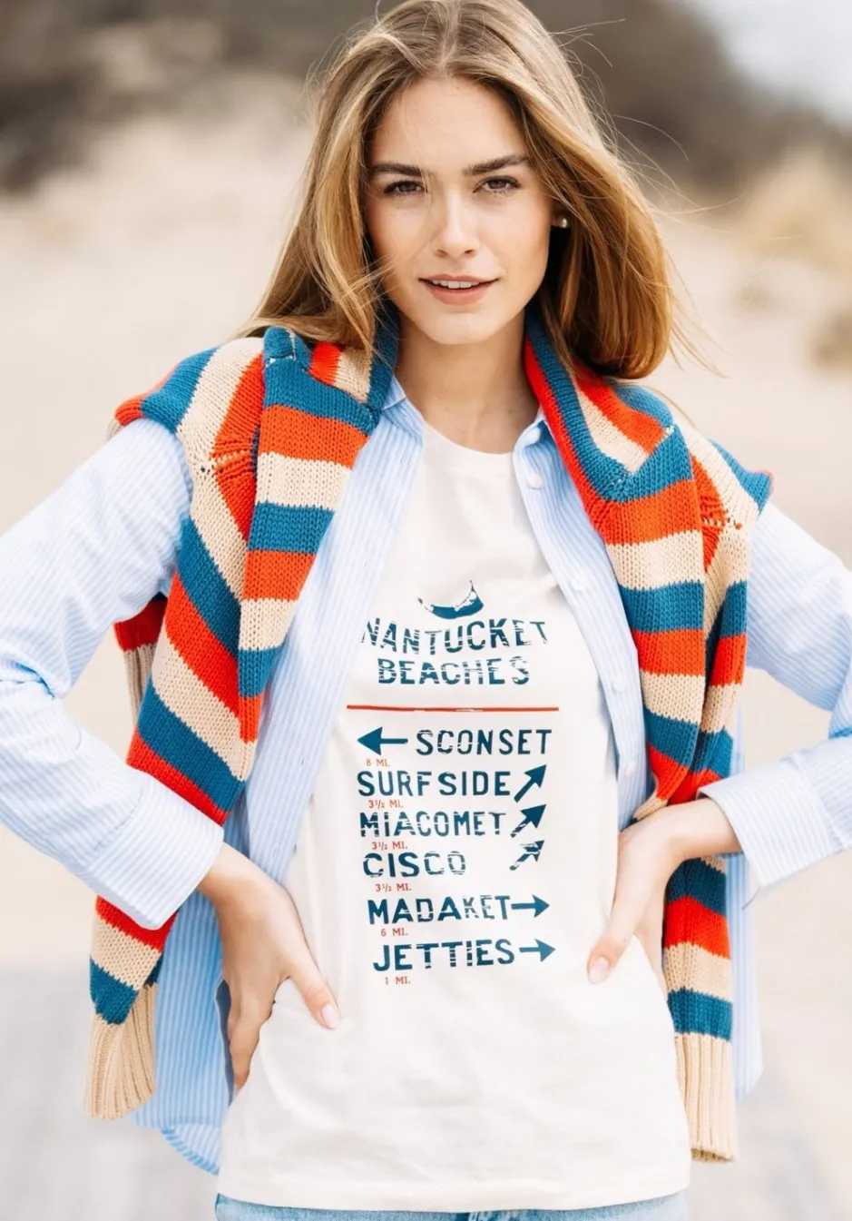 Shirts^Kiel James Patrick Nantucket Beaches T-Shirt- Women'S