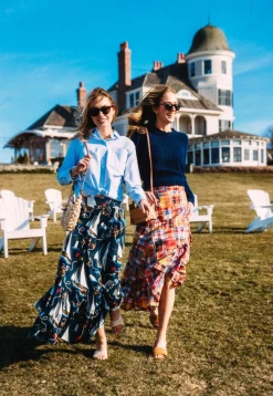 Skirts^Kiel James Patrick Nantucket Soiree Madras Skirt