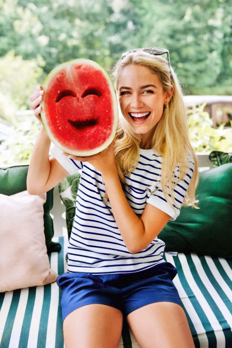 Shorts^Kiel James Patrick Newport Blues Linen Shorts