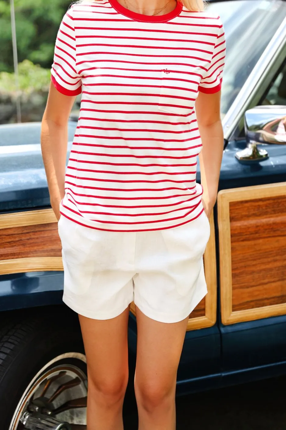 Shorts^Kiel James Patrick Ocean Crest Linen Shorts