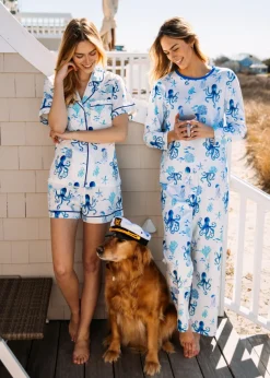 Pajamas^Kiel James Patrick Octopus Garden Long Sleeve Pajama Set