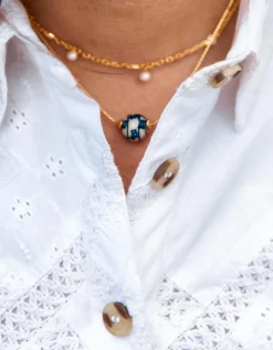 Necklaces^Kiel James Patrick Pearl Drop Layering Necklace