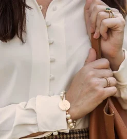 Bracelets And Bangles^Kiel James Patrick Pearl Monogram Bracelet