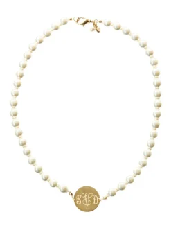 Monogrammed Jewelry^Kiel James Patrick Pearl Monogram Necklace