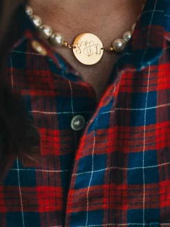 Monogrammed Jewelry^Kiel James Patrick Pearl Monogram Necklace