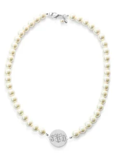 Monogrammed Jewelry^Kiel James Patrick Pearl Monogram Necklace