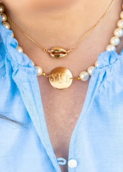 Necklaces^Kiel James Patrick Pearl Monogram Necklace