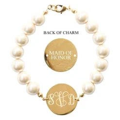 Wedding Gifts For Her^Kiel James Patrick Pearl Monogram Wedding Bracelet