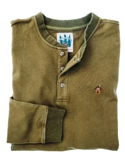 Shirts^Kiel James Patrick Rustic Cabin Moss Henley