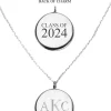 Class Of 2024^Kiel James Patrick Silver Class Of 2024 Monogram Pendant