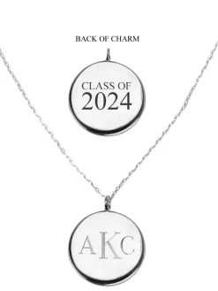 Class Of 2024^Kiel James Patrick Silver Class Of 2024 Monogram Pendant