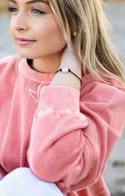 Leather Bracelets^Kiel James Patrick The Black Pearl Leather Knot