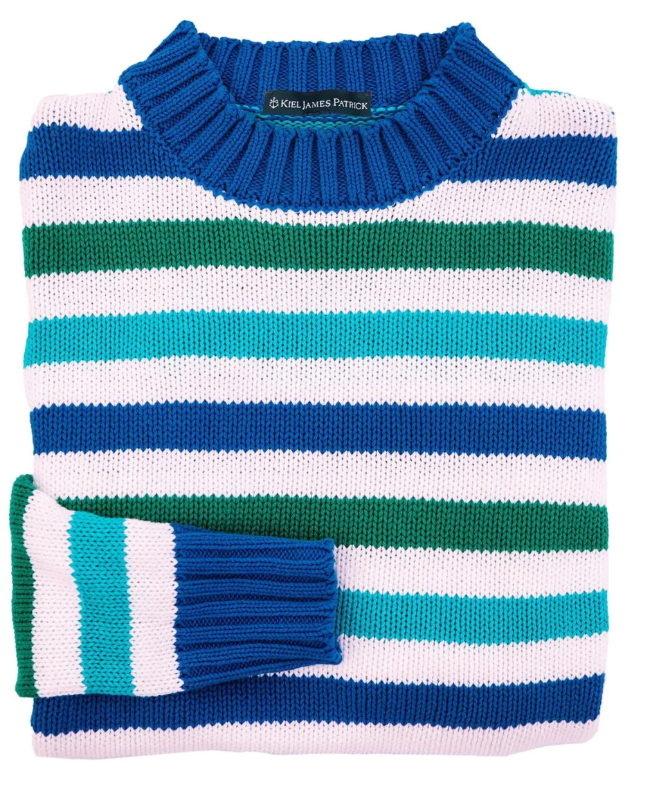 Sweaters^Kiel James Patrick The Ocean Lagoon Striped Sweater