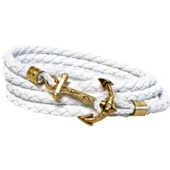 Leather Bracelets^Kiel James Patrick White Coral Beach