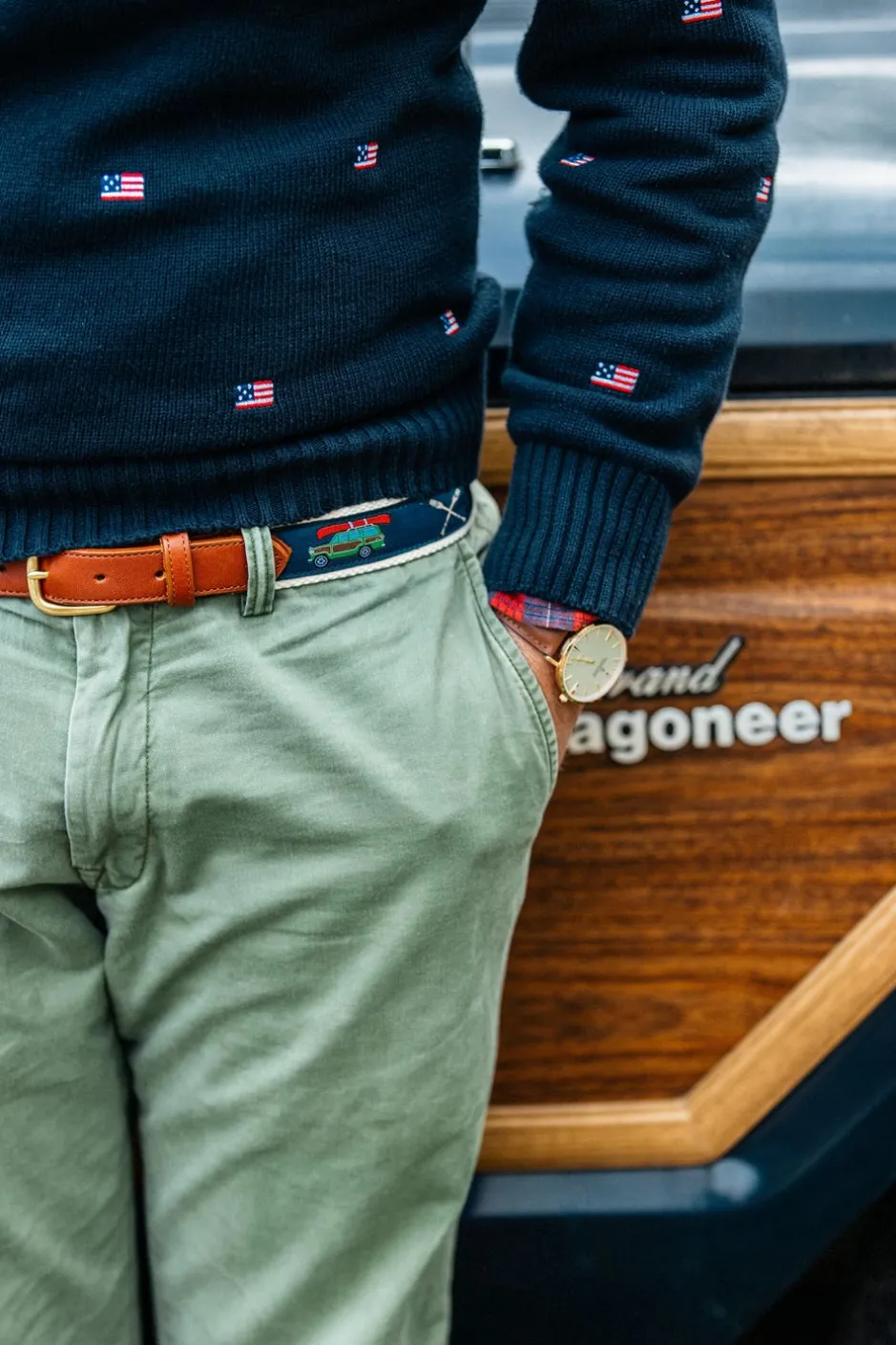 Men'S^Kiel James Patrick Woody Ribbon Belt