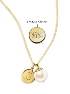 Class Of 2024^Kiel James Patrick World'S Your Oyster Gold Necklace --Class Of 2024